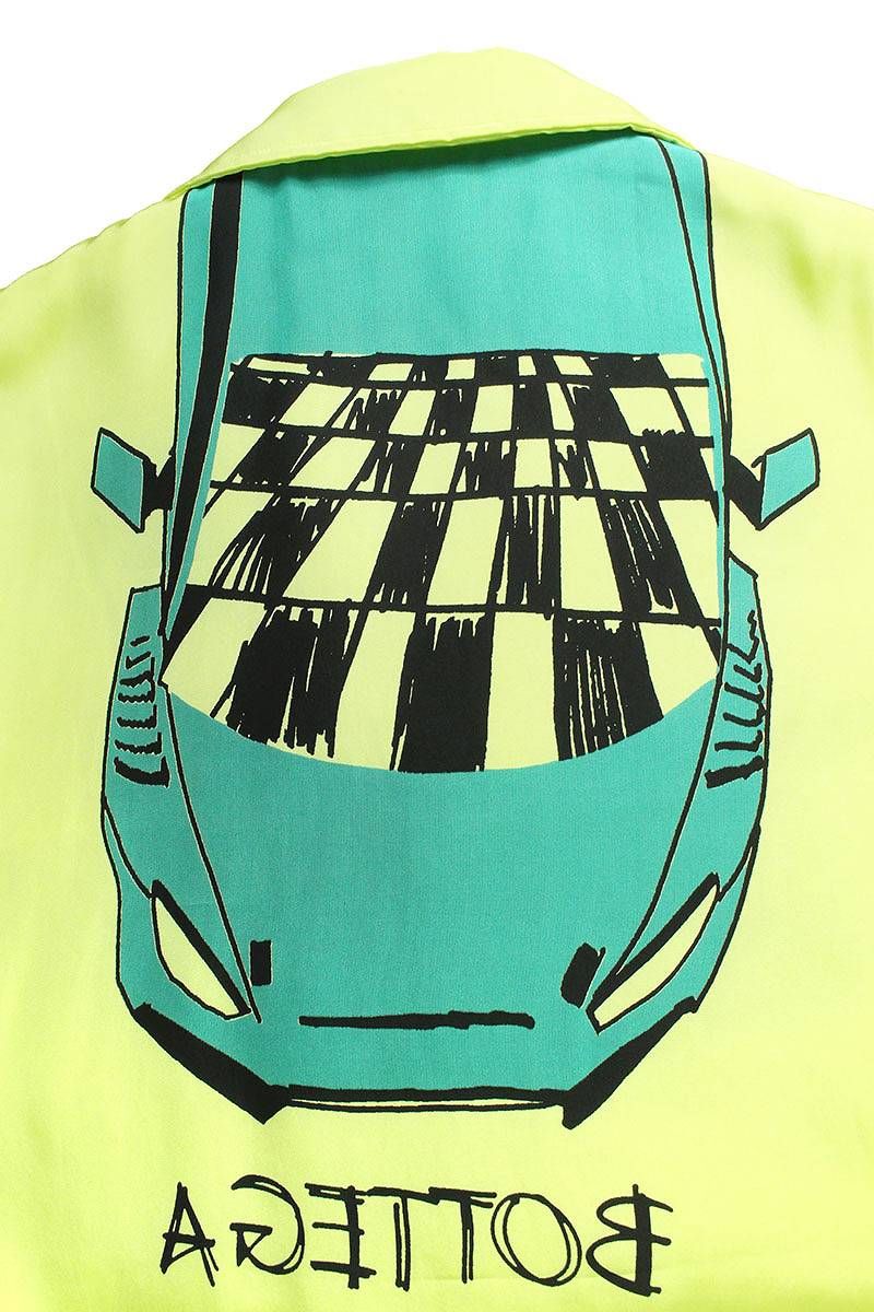 ボッテガヴェネタ  21SS  Padded Shirt With Print 661569 V0T60 中綿入りプリント半袖シャツ  メンズ 38