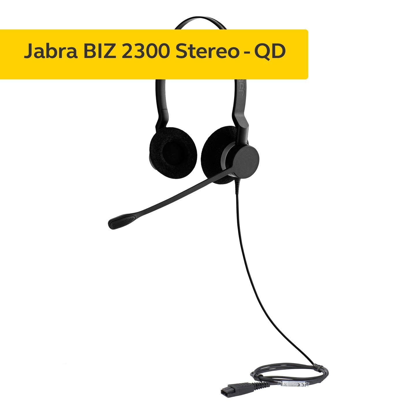 Jabra Biz 2300 USB Duo 有線プロフェッショナルコールセンターヘッドセット