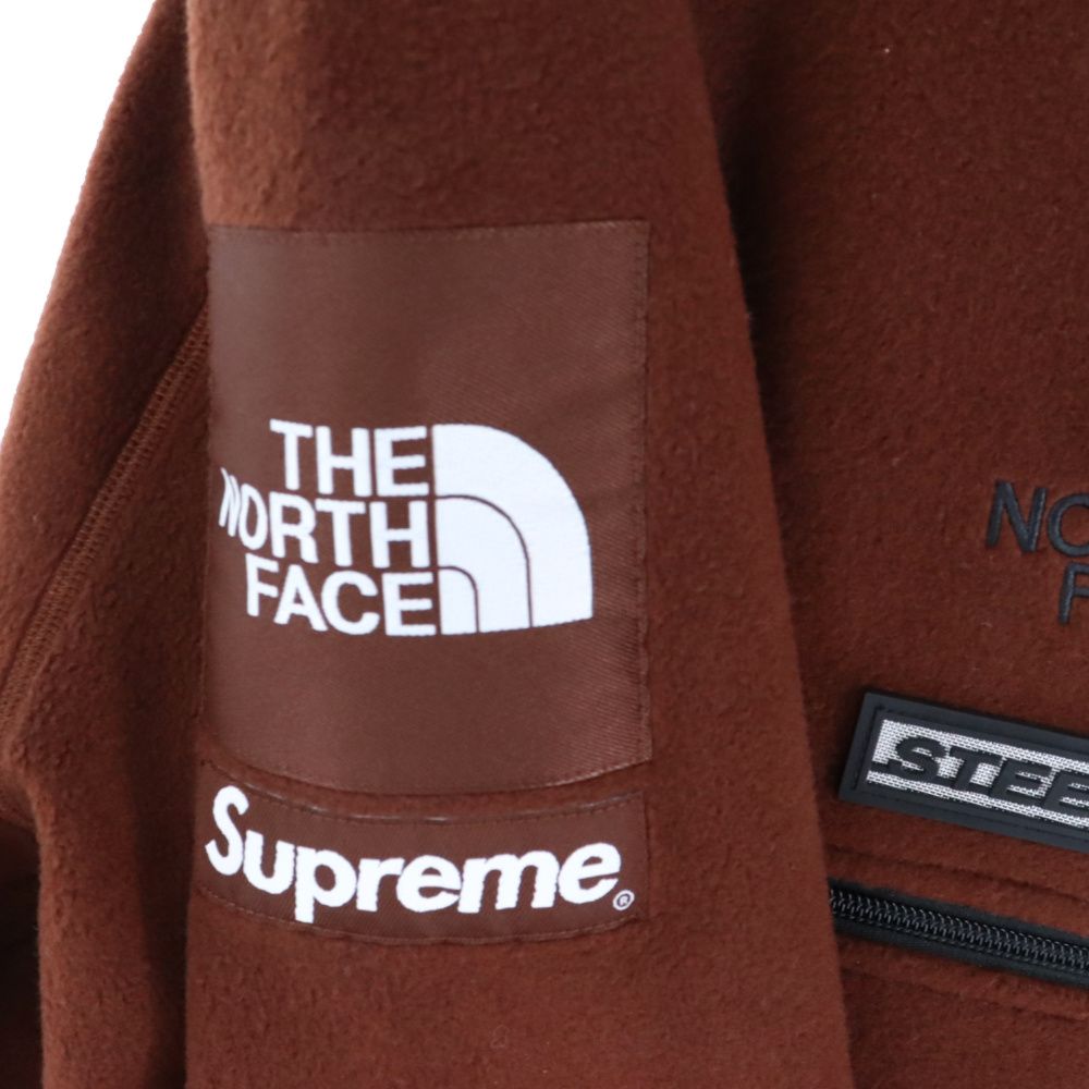 SUPREME (シュプリーム) 22AW×THE NORTH FACE Steep Tech Fleece Pullover ザノースフェイス  スティープテック プルオーバー フリース ブラウン NA52208I