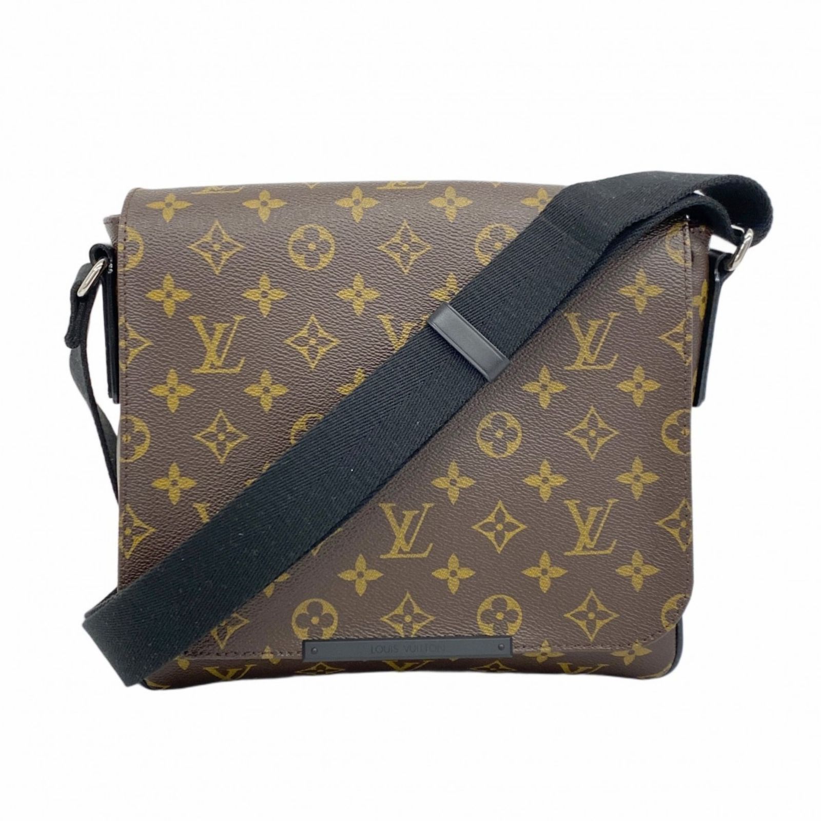 ルイ ヴィトン Louis Vuitton ルイ ヴィトン ショルダーバッグ モノグラム マカサー ディストリクトPM M40935 ブラウン ブラックメンズ