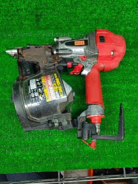 ◎MAXマックス 高圧釘打機 HN-90N3 4446348 HN90N3 エア漏れも送り不良もなし 動作 済みです