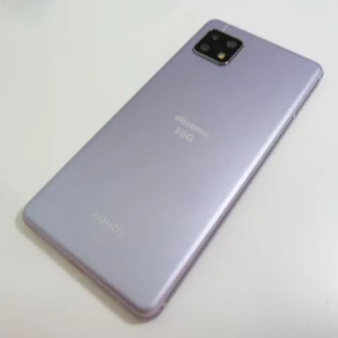 中古】 AQUOS sense5G SH-53A ライラック docomo SIMロック解除済