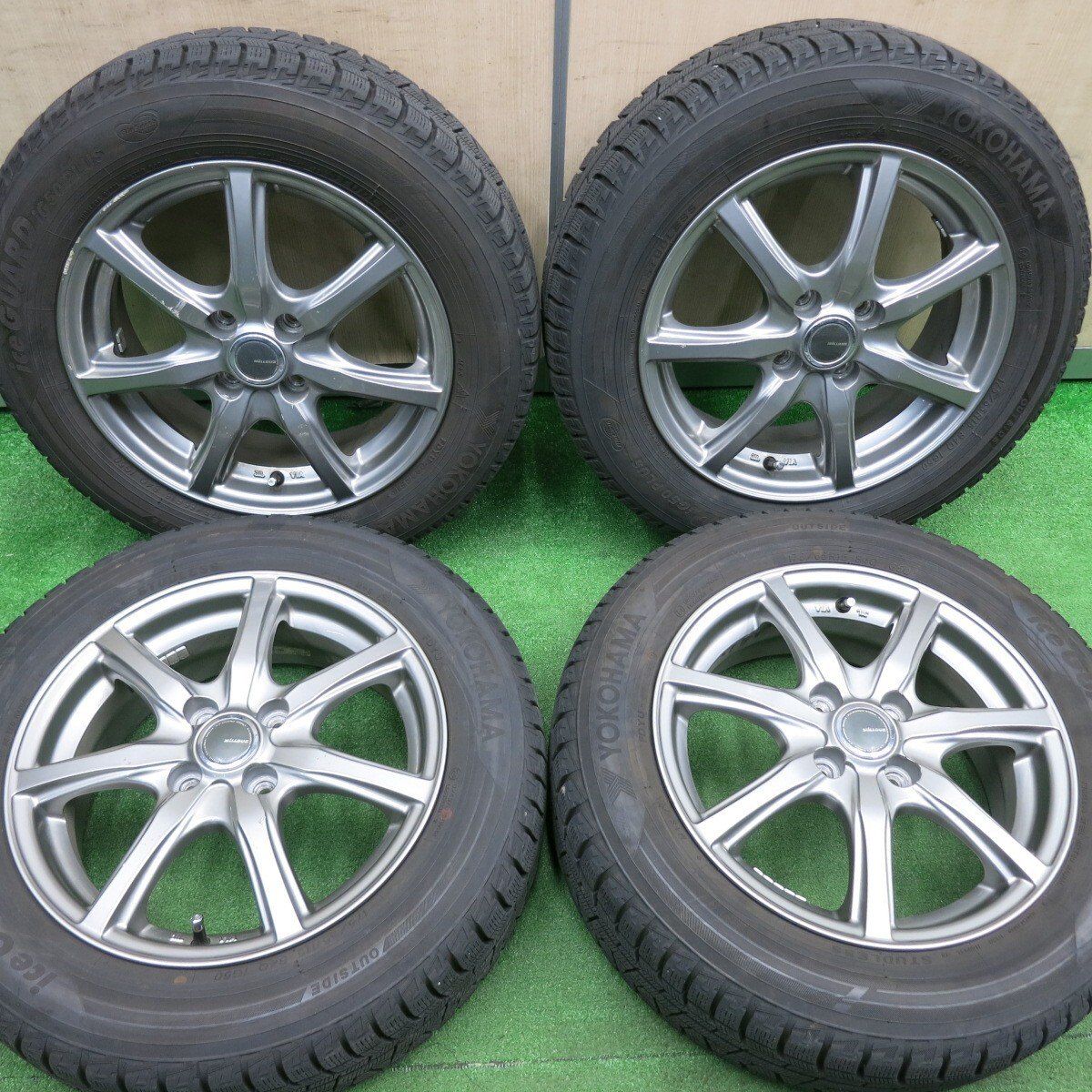 バリ溝 YOKOHAMA IG50 PLUS 165/65R15 2015年製 スタッドレスタイヤ 4本セット 売り切り！ 195⁄65R15 ヨコハマ冬タイヤ iG50PLUS バリ溝 2018年製造 4本 2018年製