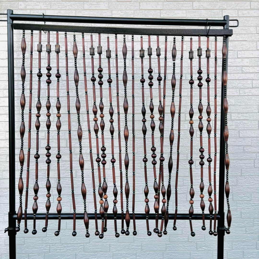 珠のれん ウッドビーズ のれん 暖簾 昭和レトロ