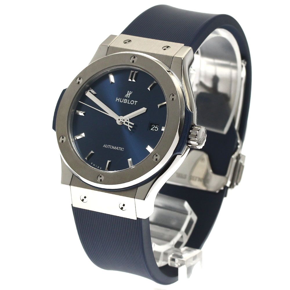 ウブロ HUBLOT 542.NX.7170.LR クラシックフュージョン チタニウム デイト 自動巻き メンズ 保証書付き_894166