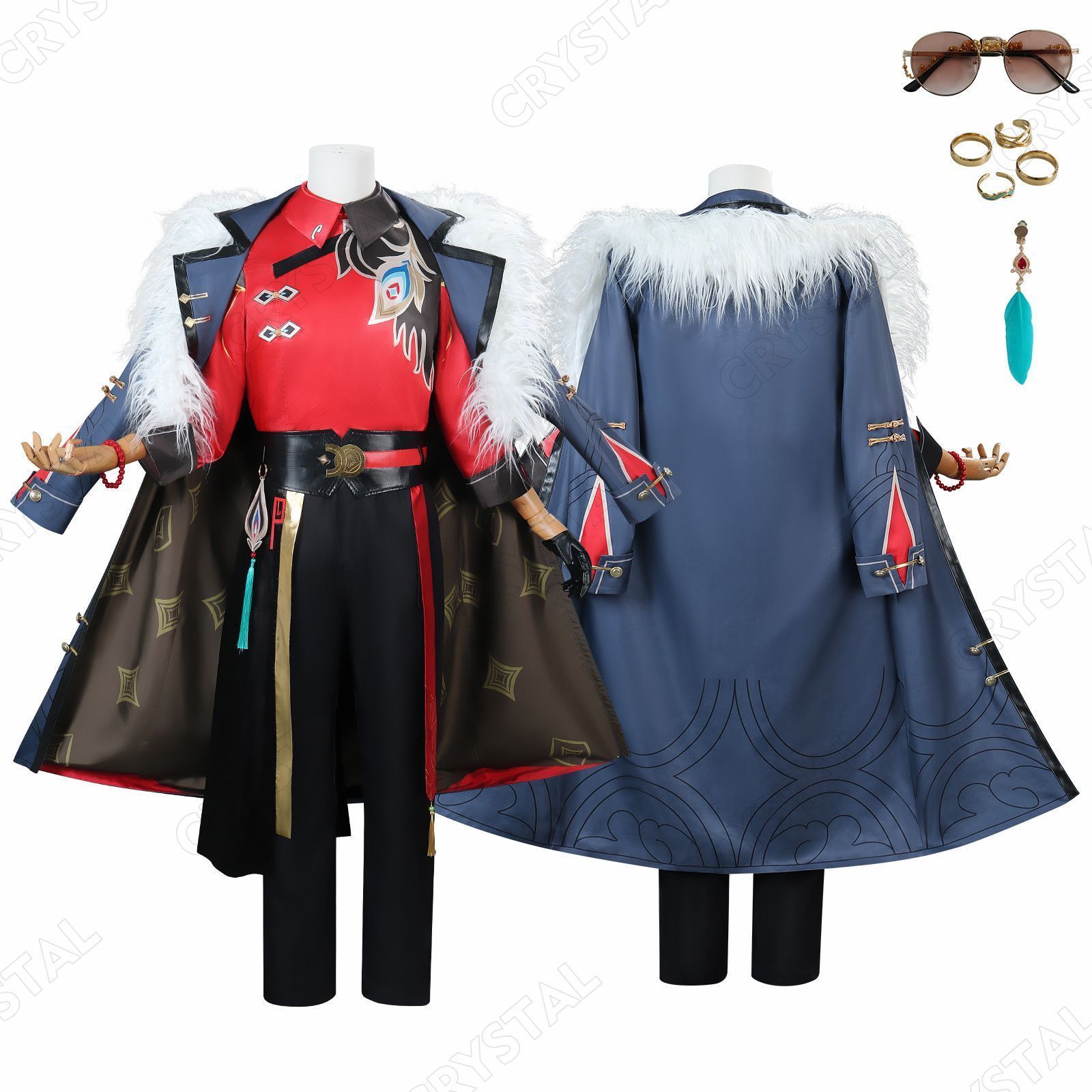 崩壊 スターレイル アベンチュリン コスプレ衣装 ウイッグ付き コラボ