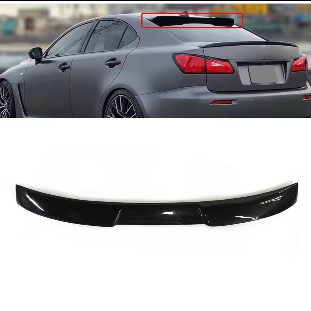 レクサス GSE2# IS250 IS350 塗装 リアルーフスポイラー Cタイプ レクサス IS250 IS350 ISF GSE2 カーボン リアルーフスポイラー Vtype