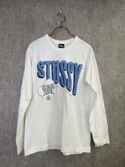 00s STUSSY ラスタ ロンT 長袖Tシャツ L ホワイト OLD STUSSY オールドステューシー SKATETHINGS スケートシング