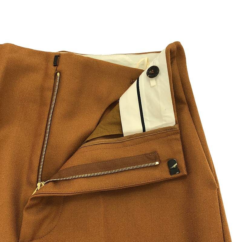 MARNI / マルニ | ウール フレア ワイド スラックス パンツ | 38 MARNI / マルニ | ウール フレア ワイド スラックス パンツ | 38