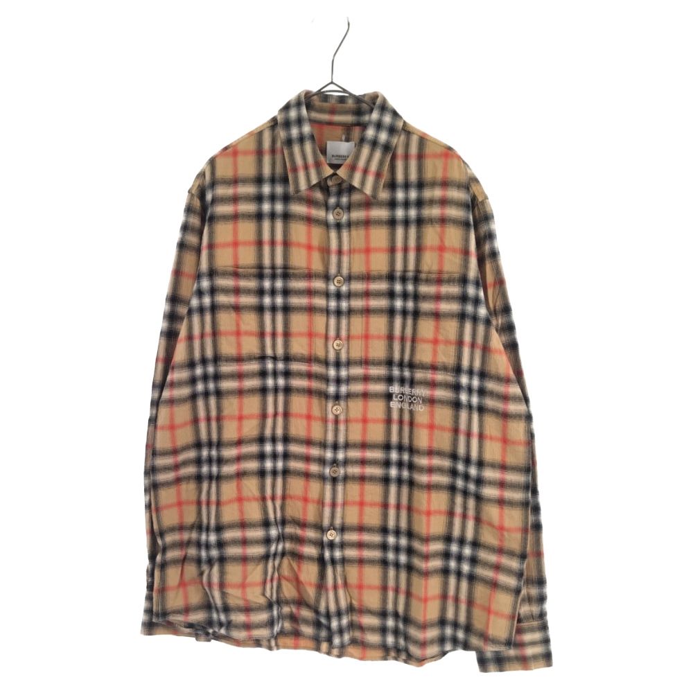 BURBERRY LONDON (バーバリーロンドン) 21AW ノヴァチェック 長袖シャツ バーバリーチェック ブラウン 8036773 - メルカリ