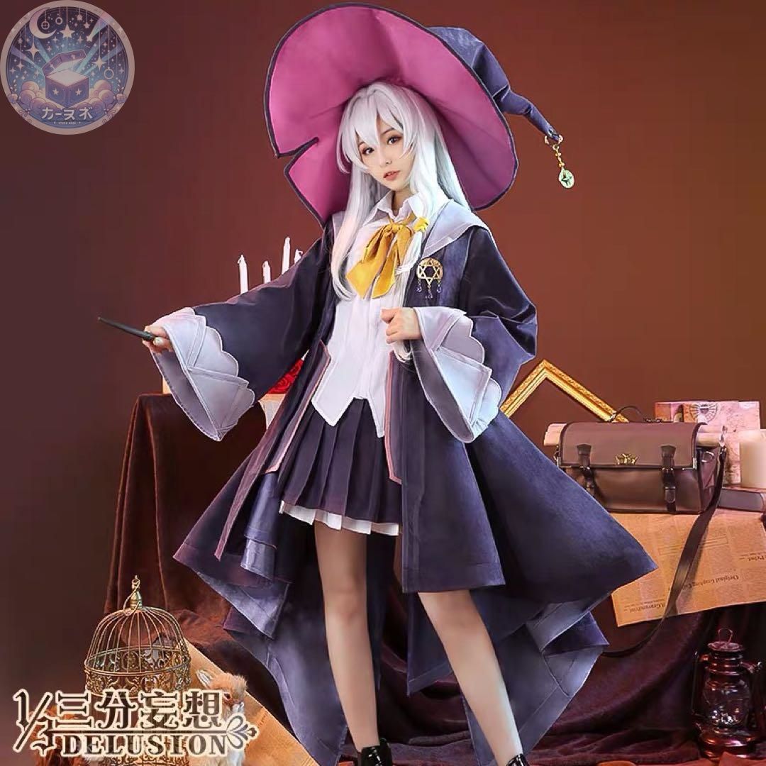 三分妄想 魔女の旅々 イレイナ コスプレ衣装 ウィッグ 靴 鞄追加可 コスチューム ハロウィン仮装 イベント衣装 コスプレセット 高品質コスプレ 再現度高め