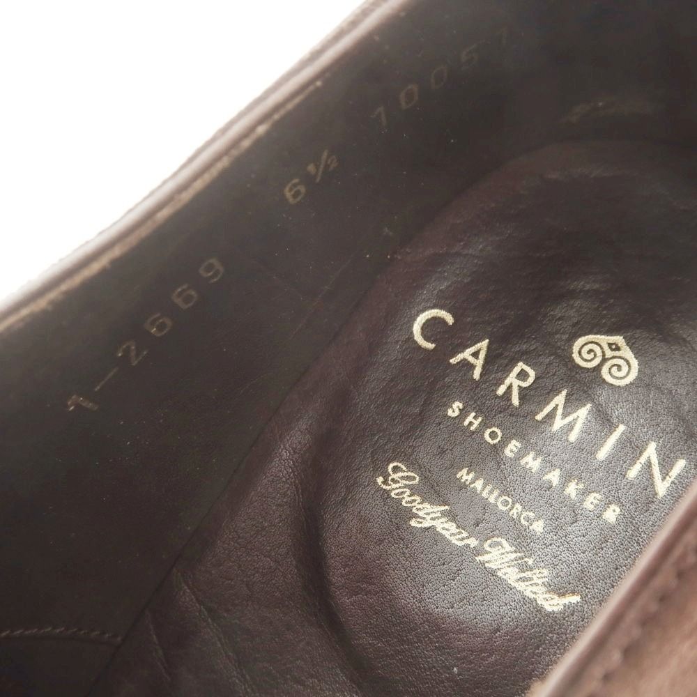 carmina カルミナ　ドレスシューズ 中古】カルミナ CARMINA スエード セミブローグ ドレスシューズ