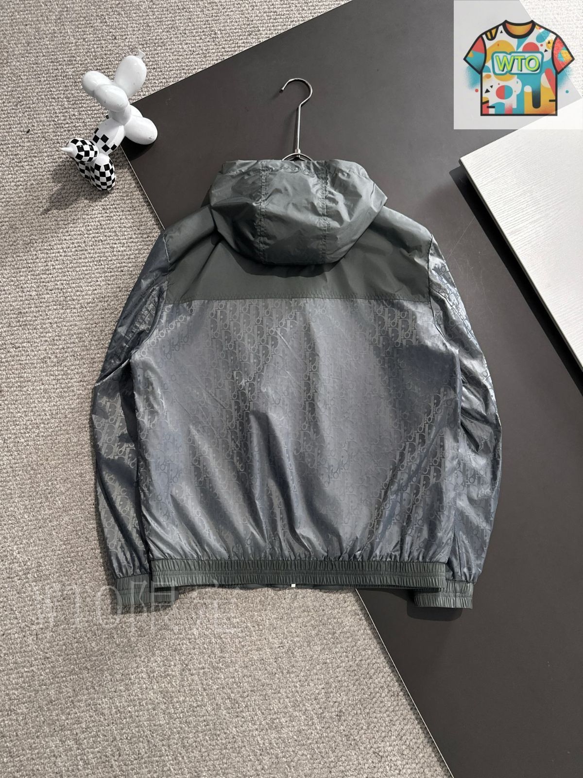 DIOR フード付きジャケット DIOR | フード付き トラックジャケット コットン & カシミヤニット