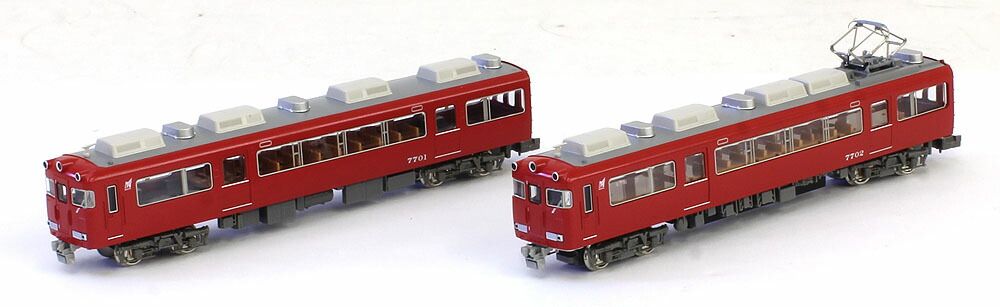 名鉄7700系 (妻面窓なし)基本2両編成セット - コレクション 名鉄7700系
