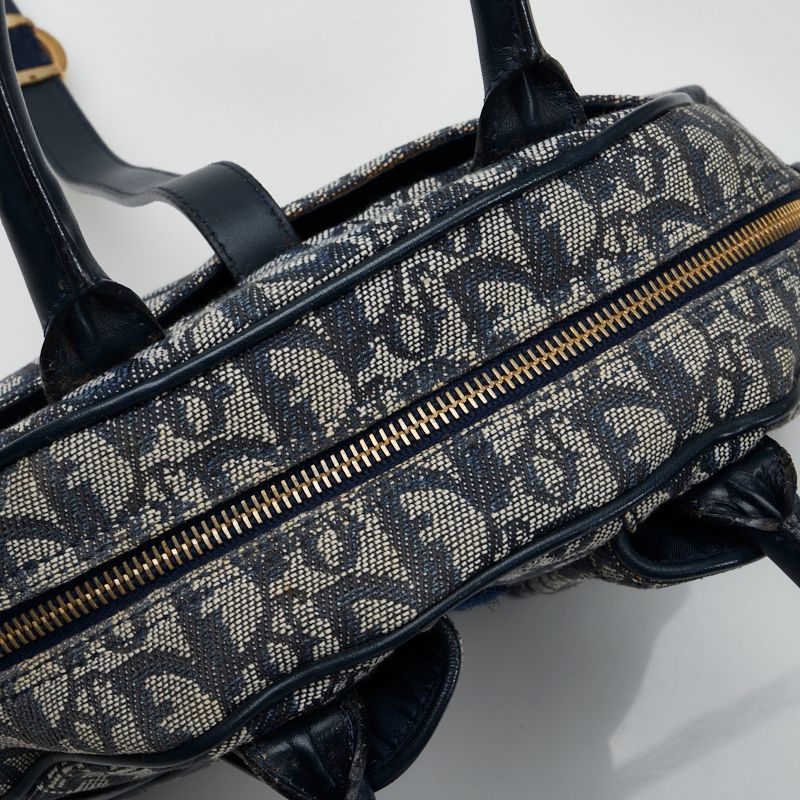 ディオール トロッター ダブルサドル D金具 PZ 0052 ネイビー