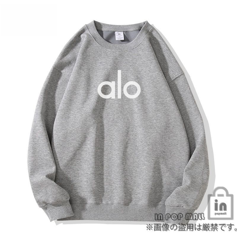 スウェット アロヨガ クルーネック トップス レディース