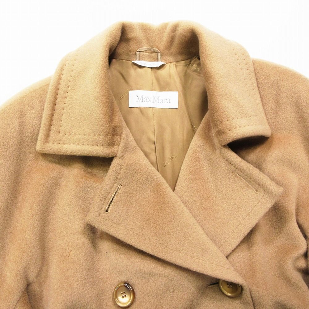 MaxMara ベージュ ダブルブレスト コート 40 MaxMara ベージュ ダブルブレスト コート 40 MaxMara ベージュ ダブル