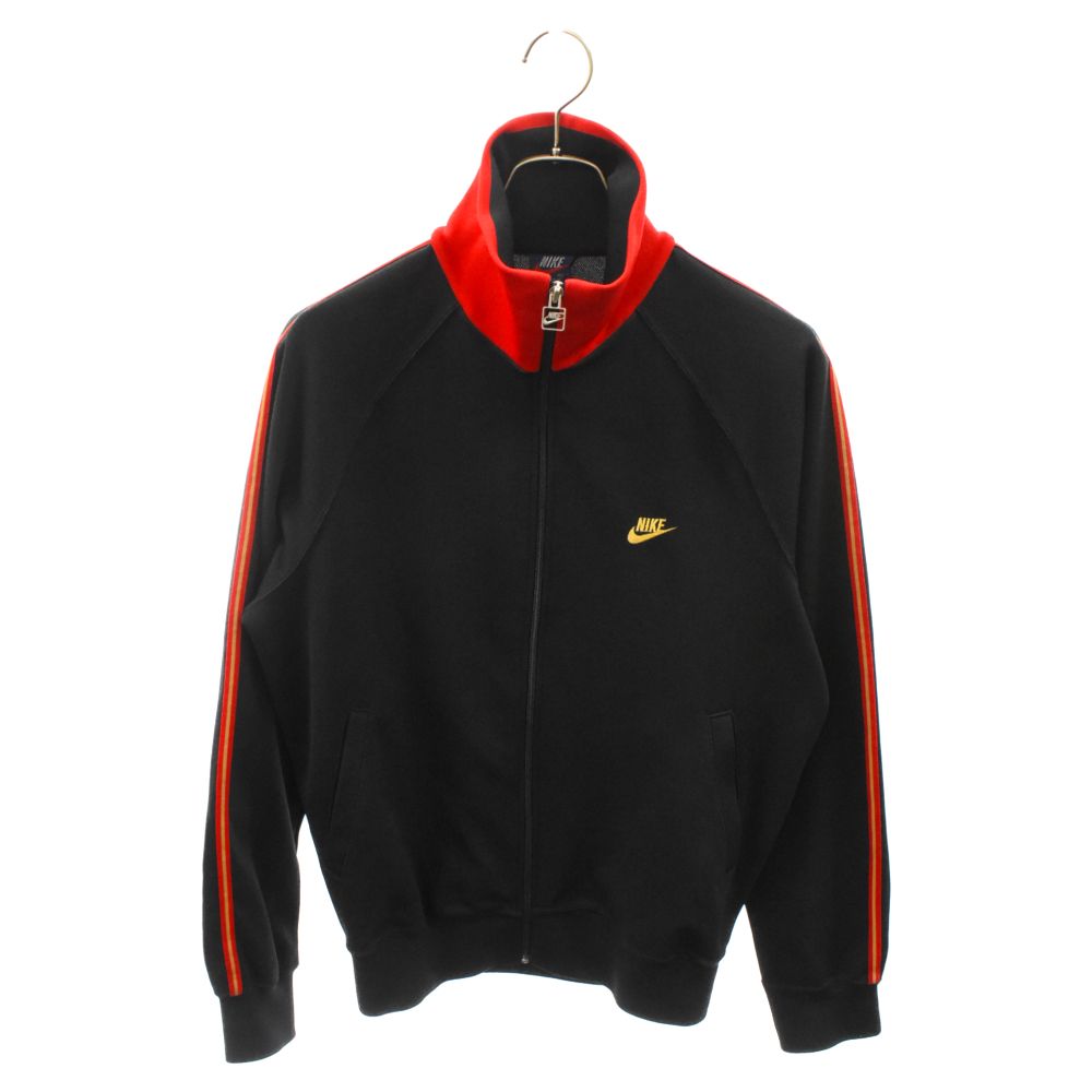 NIKE (ナイキ) 80S VINTAGE ヴィンテージ 紺タグ ジャージ トラックジャケット ブラック/レッド