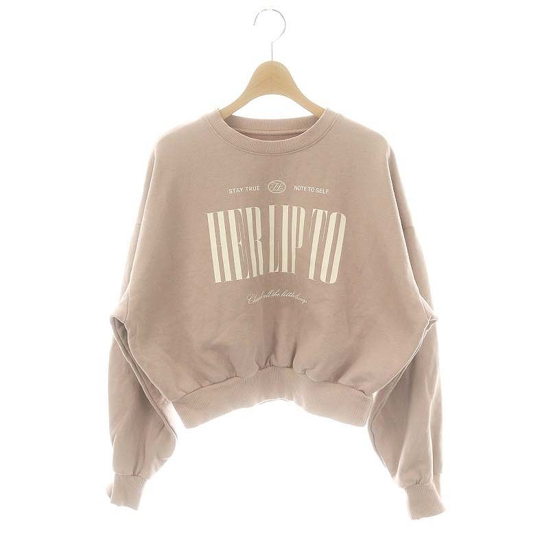 ハーリップトゥ Her lip to 24AW Cherish Oversized Sweatshirt