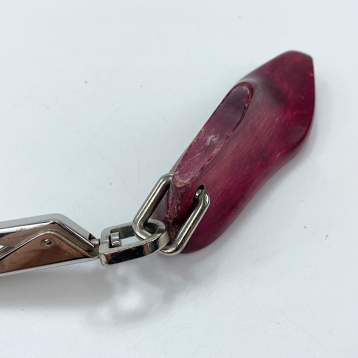 ウッドビッグシューツリーシューズキーホルダー バッグチャーム