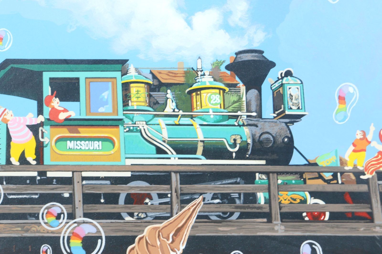 ヒロ・ヤマガタ 「ロコモーティブ」 シルクスクリーン 74/250 直筆