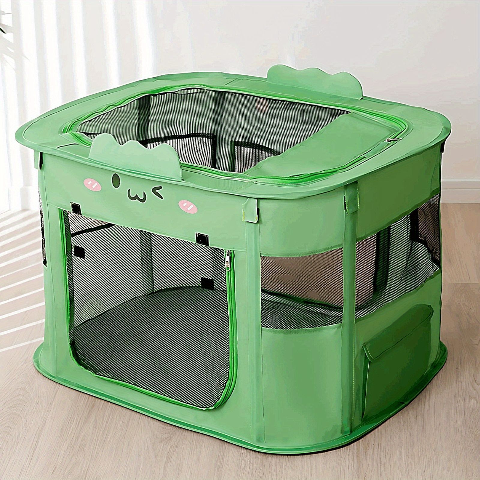 KIRATAKU ペットサークル スチール製 高さ80cm ペットケージ