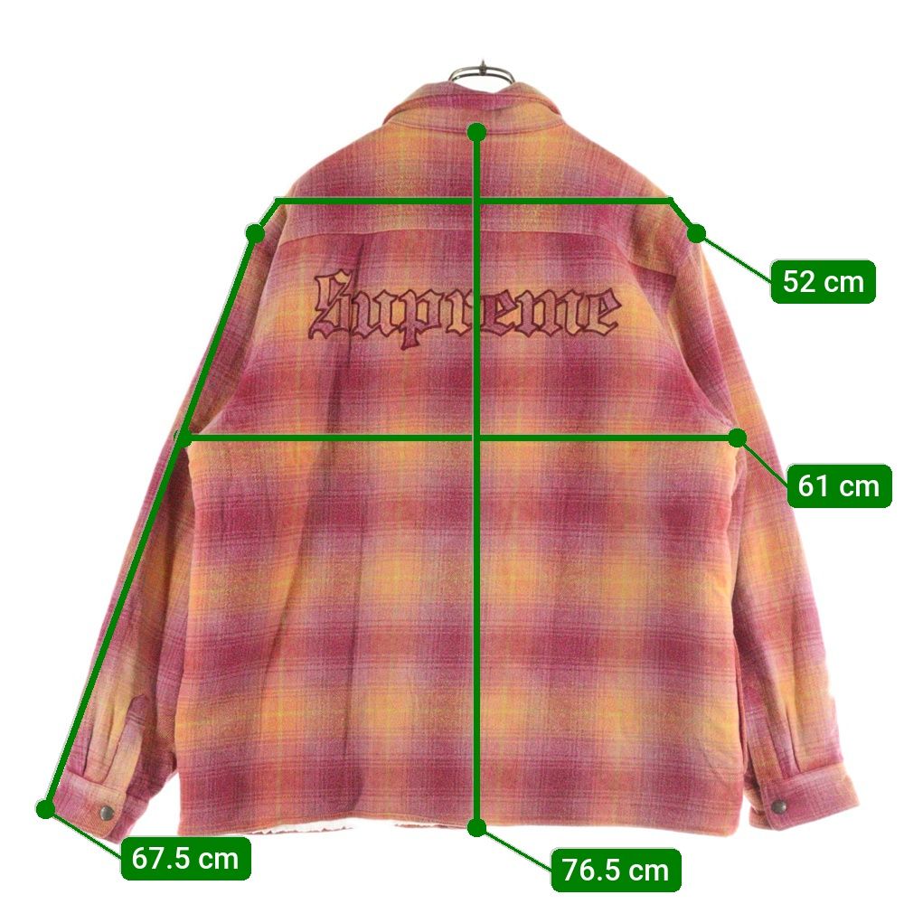 SUPREME (シュプリーム) 22AW Shearling Lined Flannel Shirt