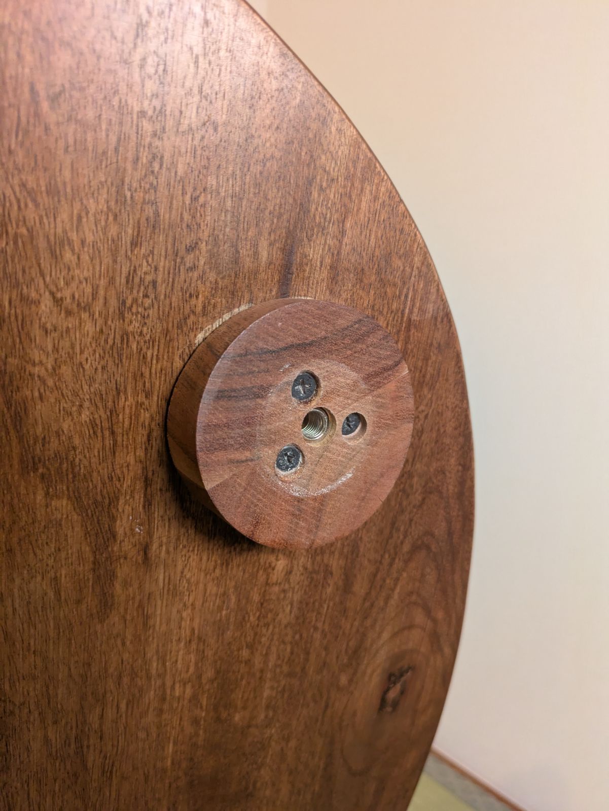 木製 卵型 サイドテーブル センターテーブル 70×60×45.5 北欧 ローテーブル