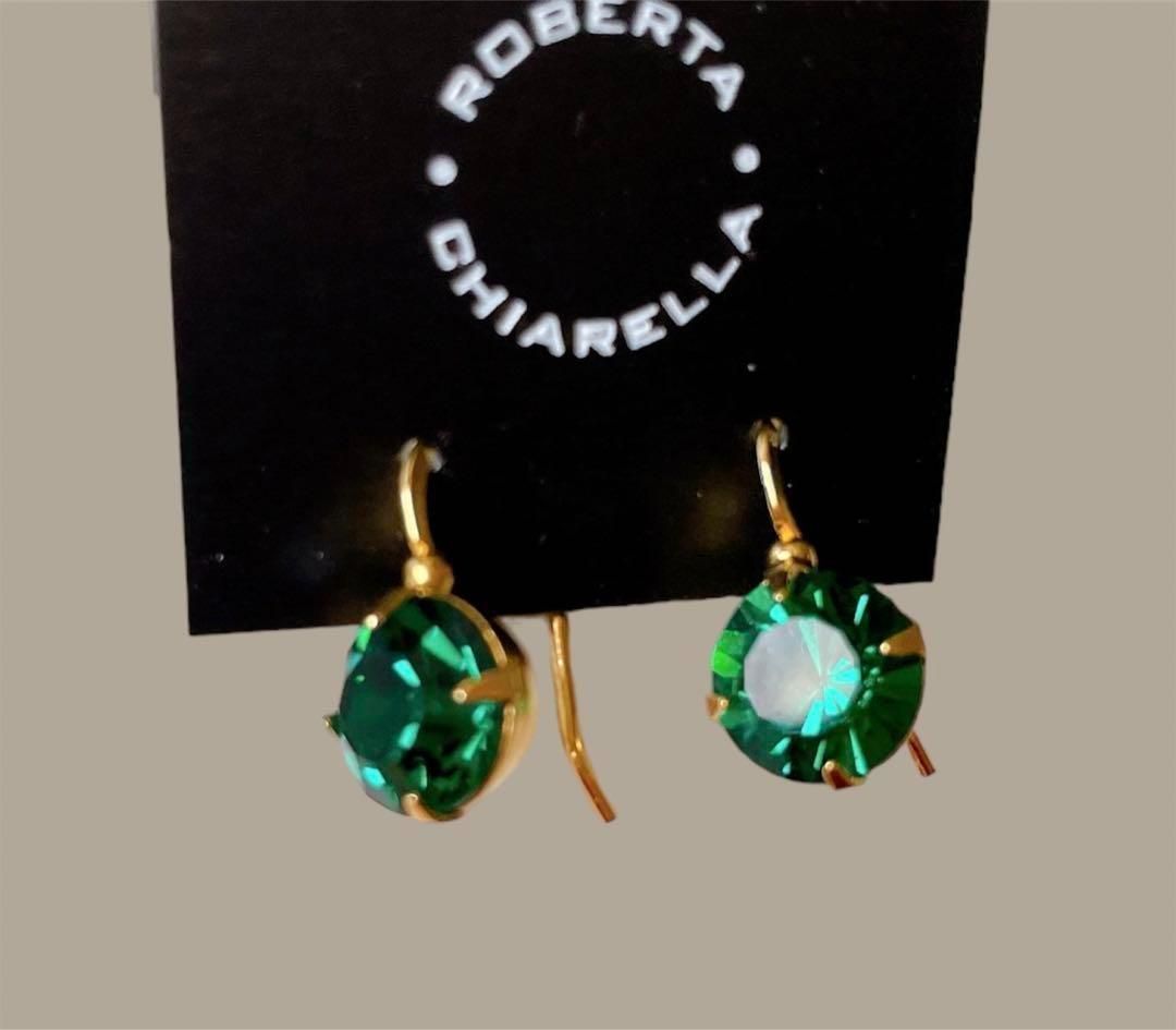 新品◇Roberta Chiarella ロベルタチャレラ エメラルドカラードロップ 