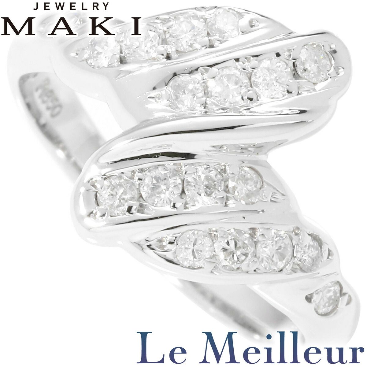 ジュエリーマキ MAKI リング 指輪 ダイヤモンド 0.38ct Pt850 13 ジュエリーマキ MAKI リング 指輪 ダイヤモンド 0.38ct Pt850 13