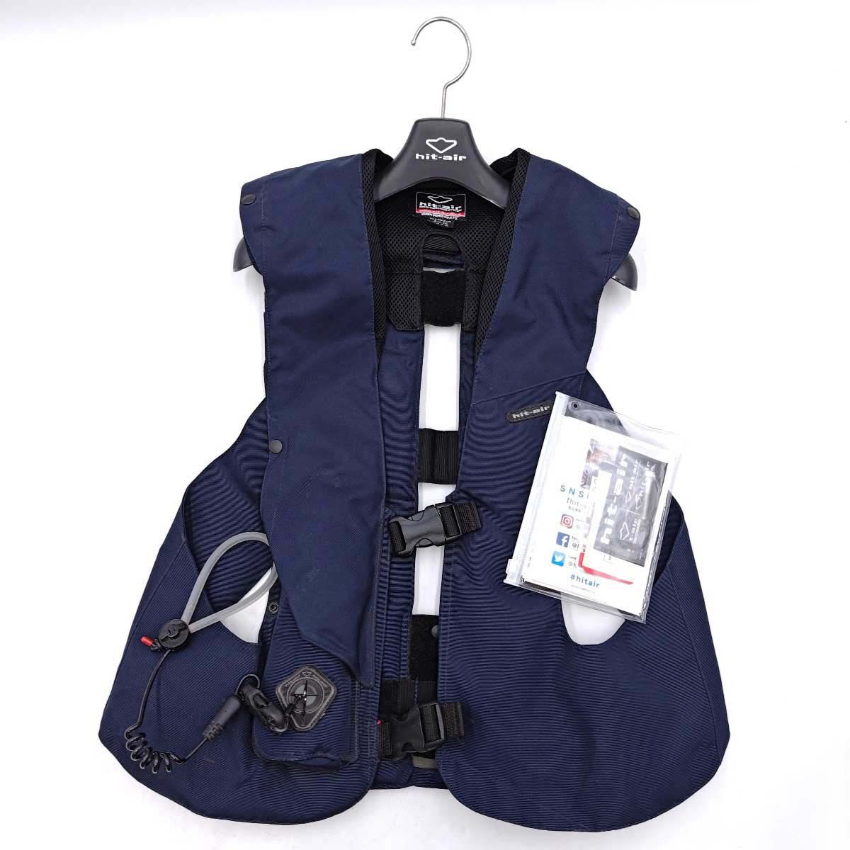 ヒットエアー エアバッグ プロテクター LV べスト ネイビー hit-air 乗馬 馬具