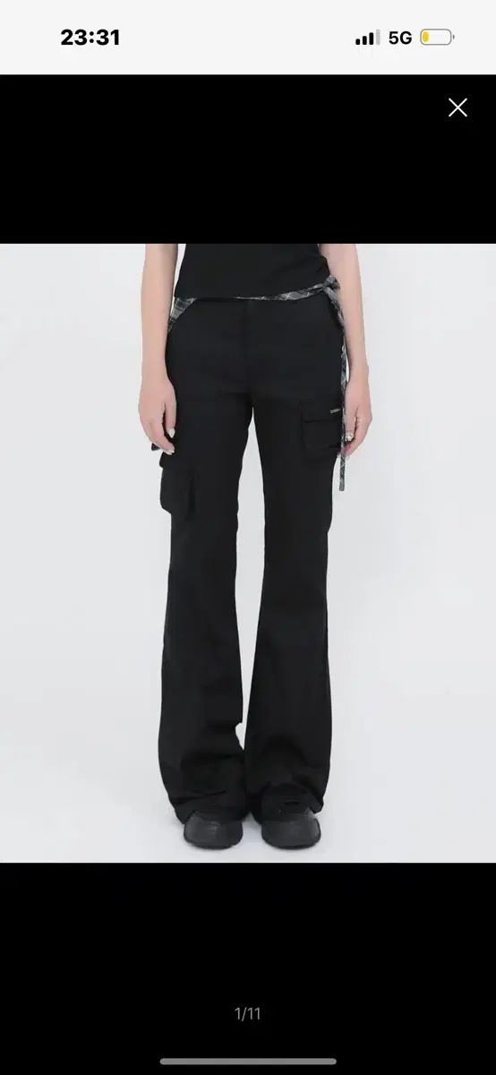 ミセキソウル Line pocket cargo pants ラインポケットカーゴパンツ