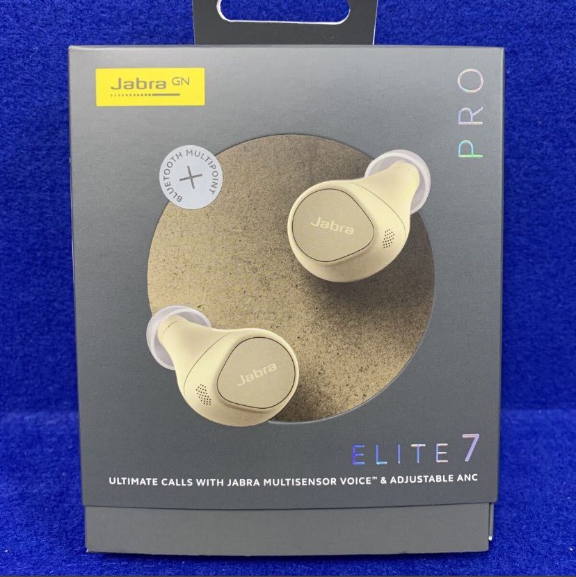 保証 未開封 完全ワイヤレスイヤホン Jabra Elite 7 Pro 100-99172005-40 ゴールドベージュ ノイズキャンセリング |Bluetooth対応