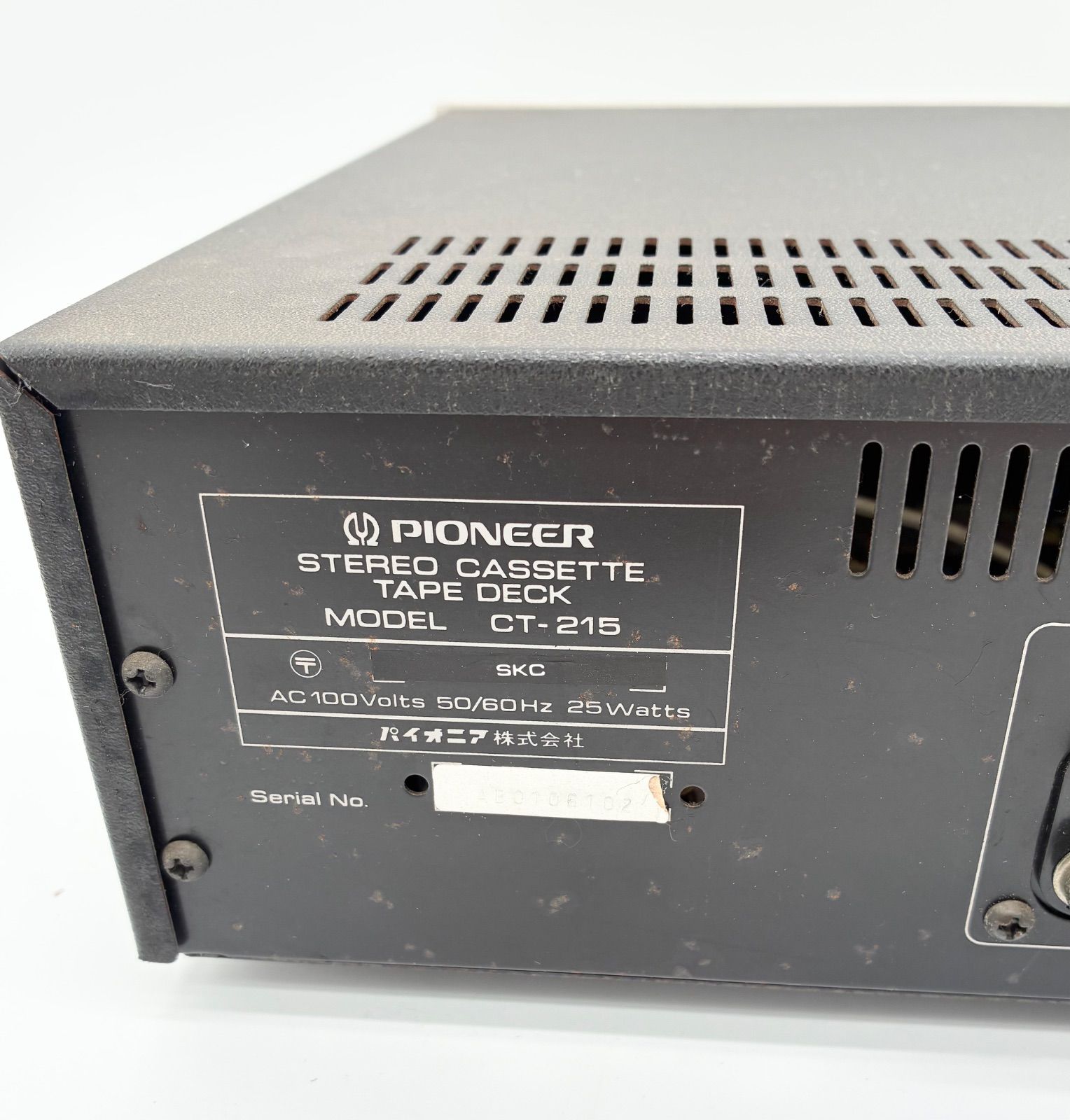 PIONEER パイオニア CT-215 カセットデッキ