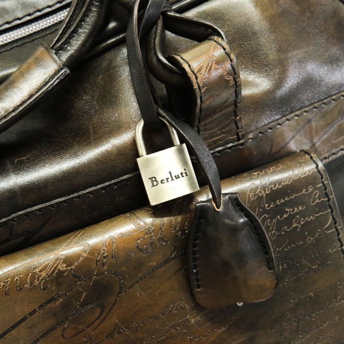 ベルルッティ BERLUTI ボストンバッグ スクリットレザー トラベル 