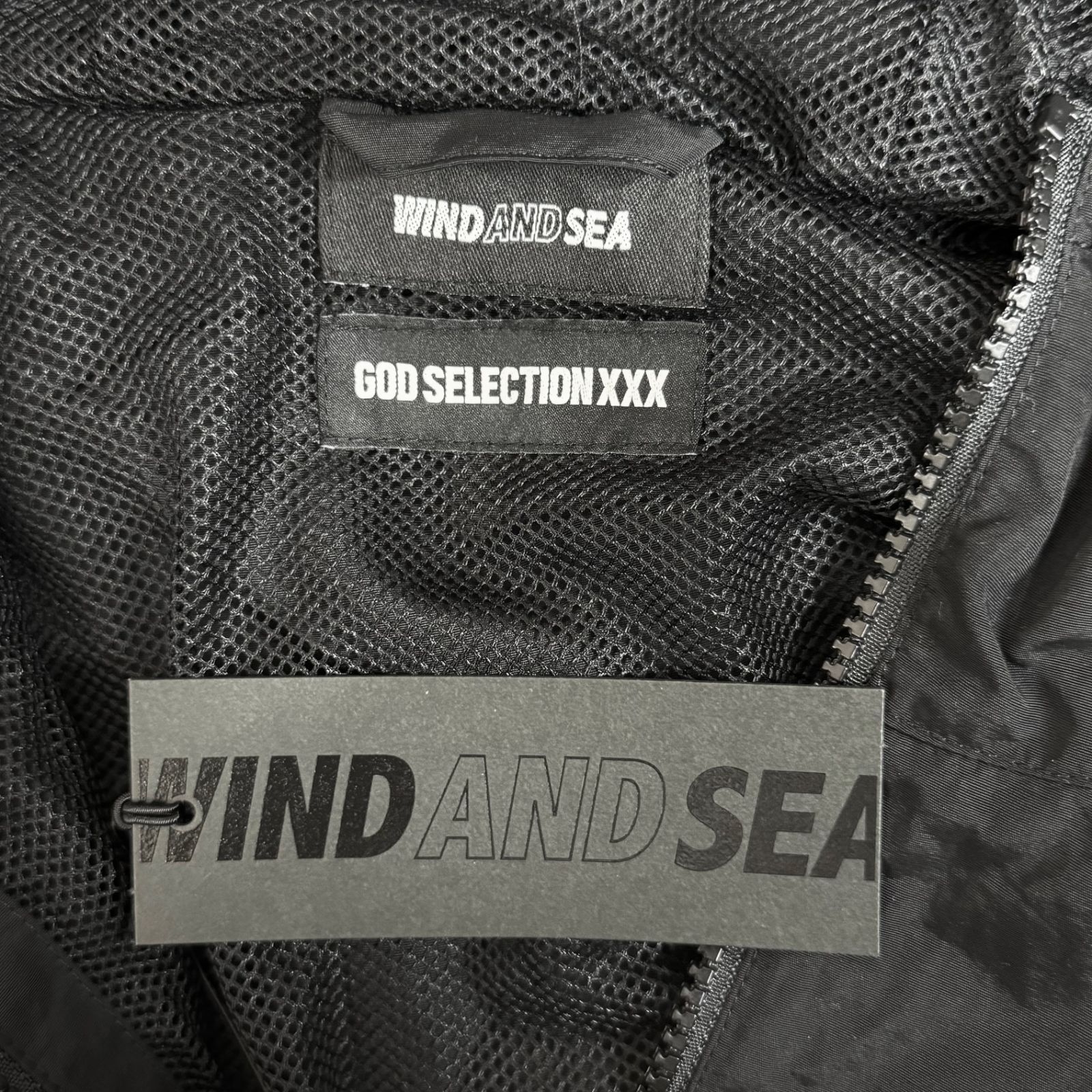 新品 定価25300円 GOD SELECTION XXX WIND AND SEA Nylon Parka コラボ プリント ナイロン  ジップパーカー マウンテンパーカー ウィンダンシー ゴッドセレクション WDS-XXX-SP-01 L 65475A