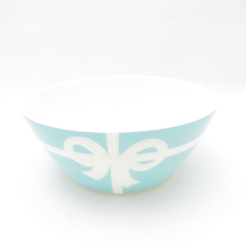 Tiffany & Co. リボンデザインボウル お値下げ中】新品⭐︎未使用Tiffany & Co. ティファニーブルー