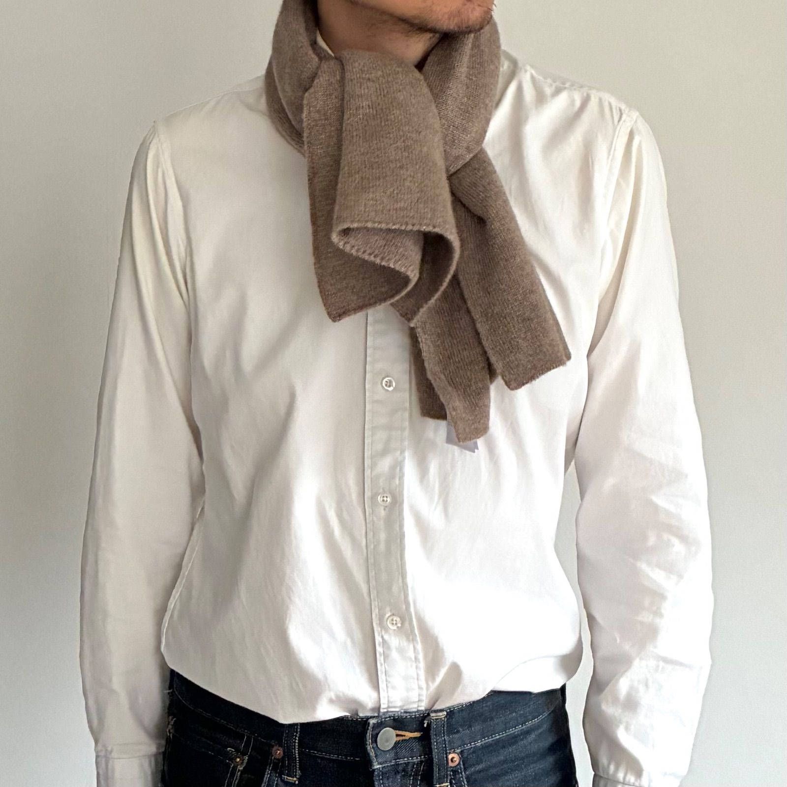 カシミヤ ショートマフラー