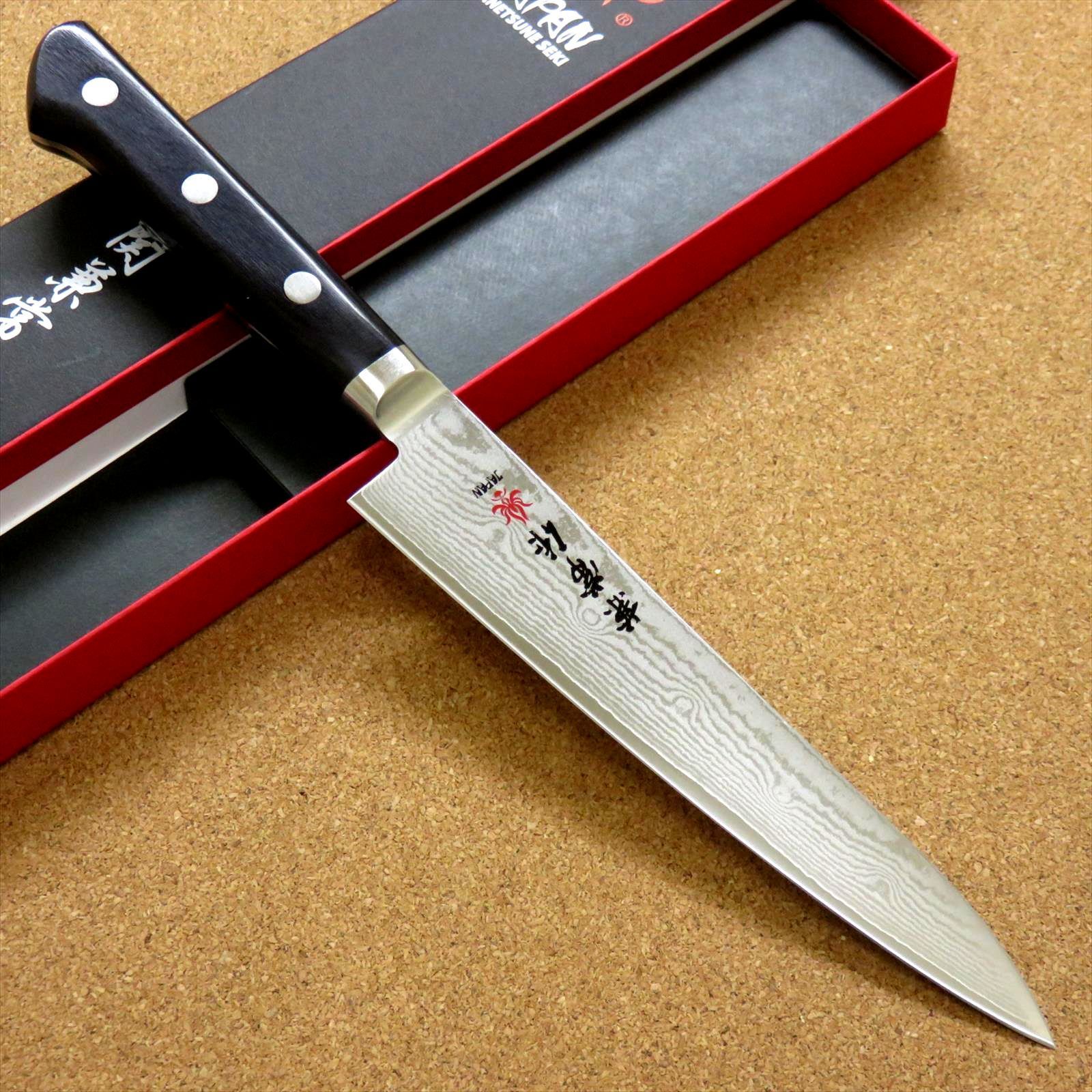 春のコレクション ペティナイフ 包丁白鷺 VG10ダマスカス鋼 33層 150mm 刃物