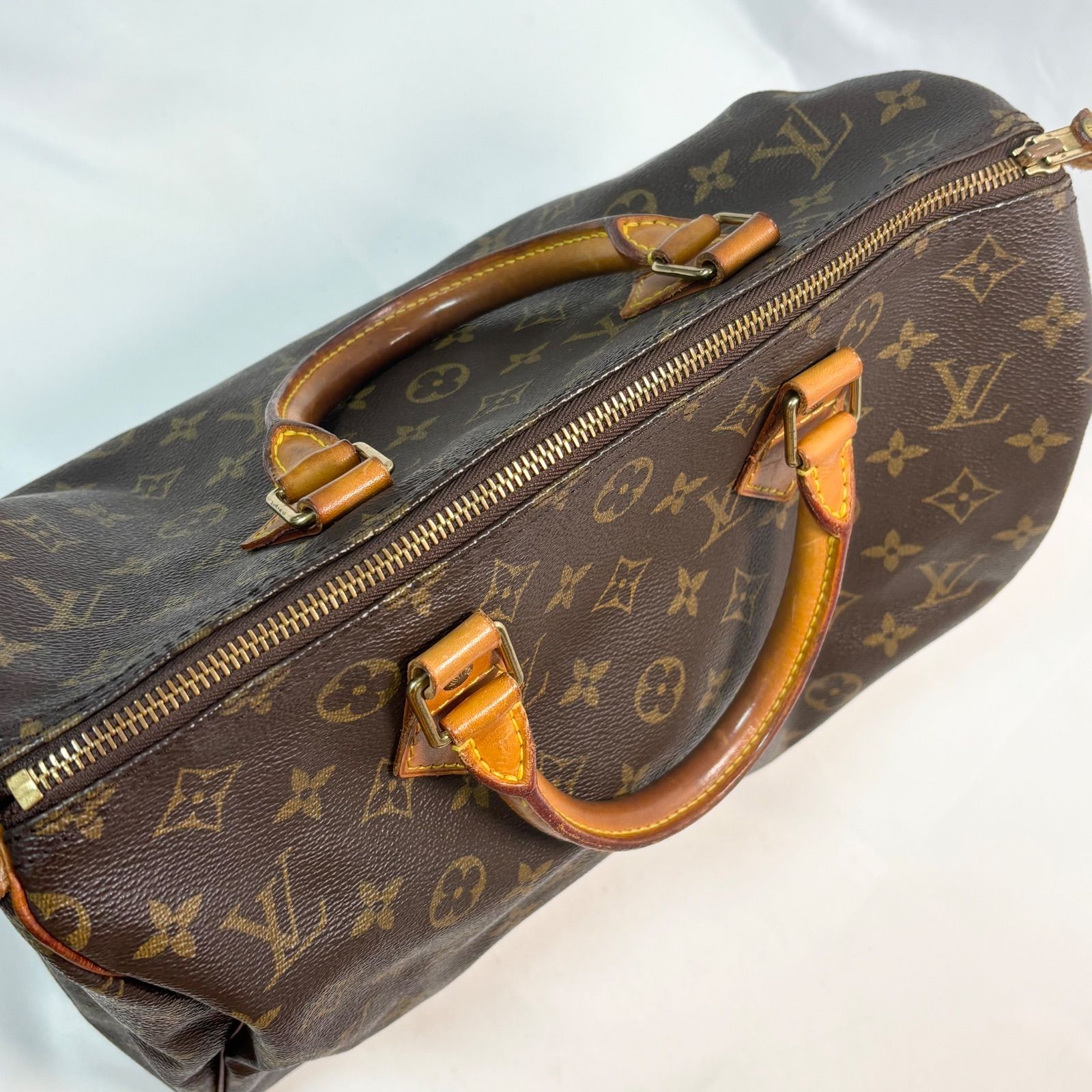 ルイヴィトン　モノグラム　スピーディー30 ハンドバッグ　ブラウン LOUIS VUITTON ルイヴィトン スピーディ30 モノグラム ハンドバッグ