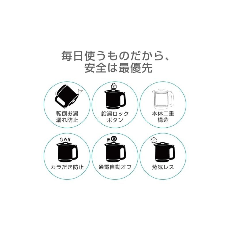 電気ケトル 湯沸かし
