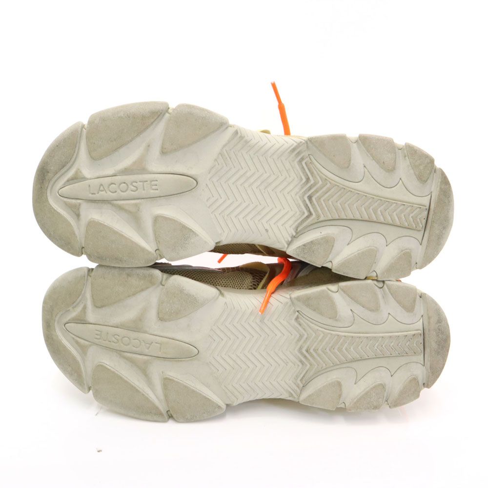 古着 LACOSTE ラコステ スニーカー USA 11.5（JP 285） ベージュ系 箱付き メンズ ラコステ スニーカー USA 11.5（JP 285） ベージュ系 LACOSTE 箱付き