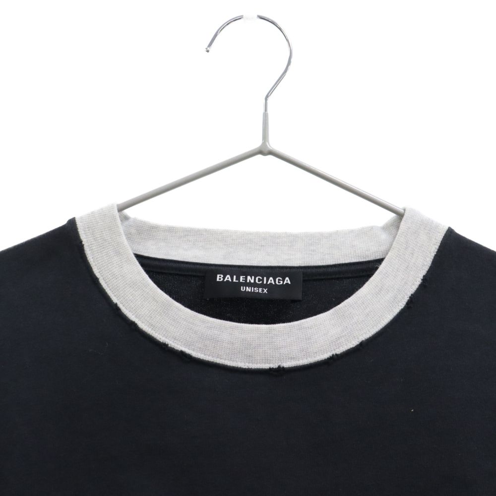 BALENCIAGA (バレンシアガ) 22SS Unity 3/4 Sleeves tee ロゴ刺繍 長袖 