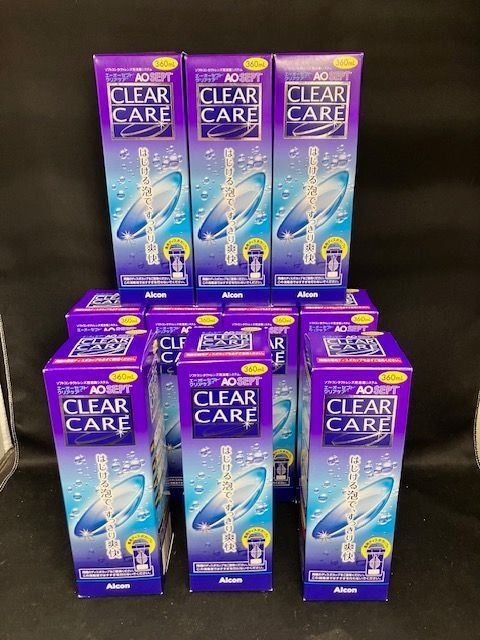 AOセプト◆クリアケア 360ml×10本 ソフトコンタクトレンズ用消毒システム 未開封 2026年8月