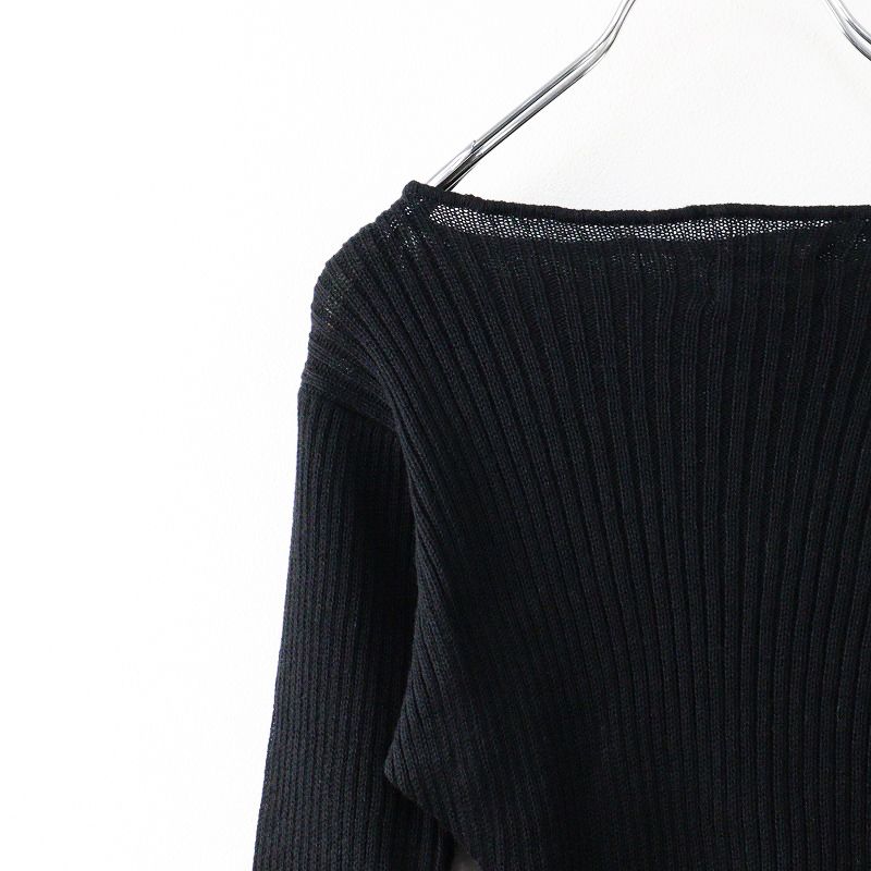SHISHIKUI シシクイ コットンカシミヤニットBlack m85882294617_1.jpg?1691114806