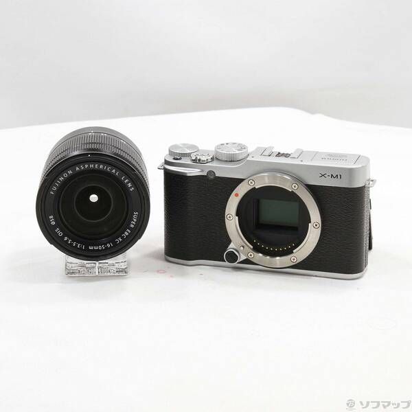 〔 品〕 FUJIFILM X-M1 16-50mm レンズキット シルバー 297