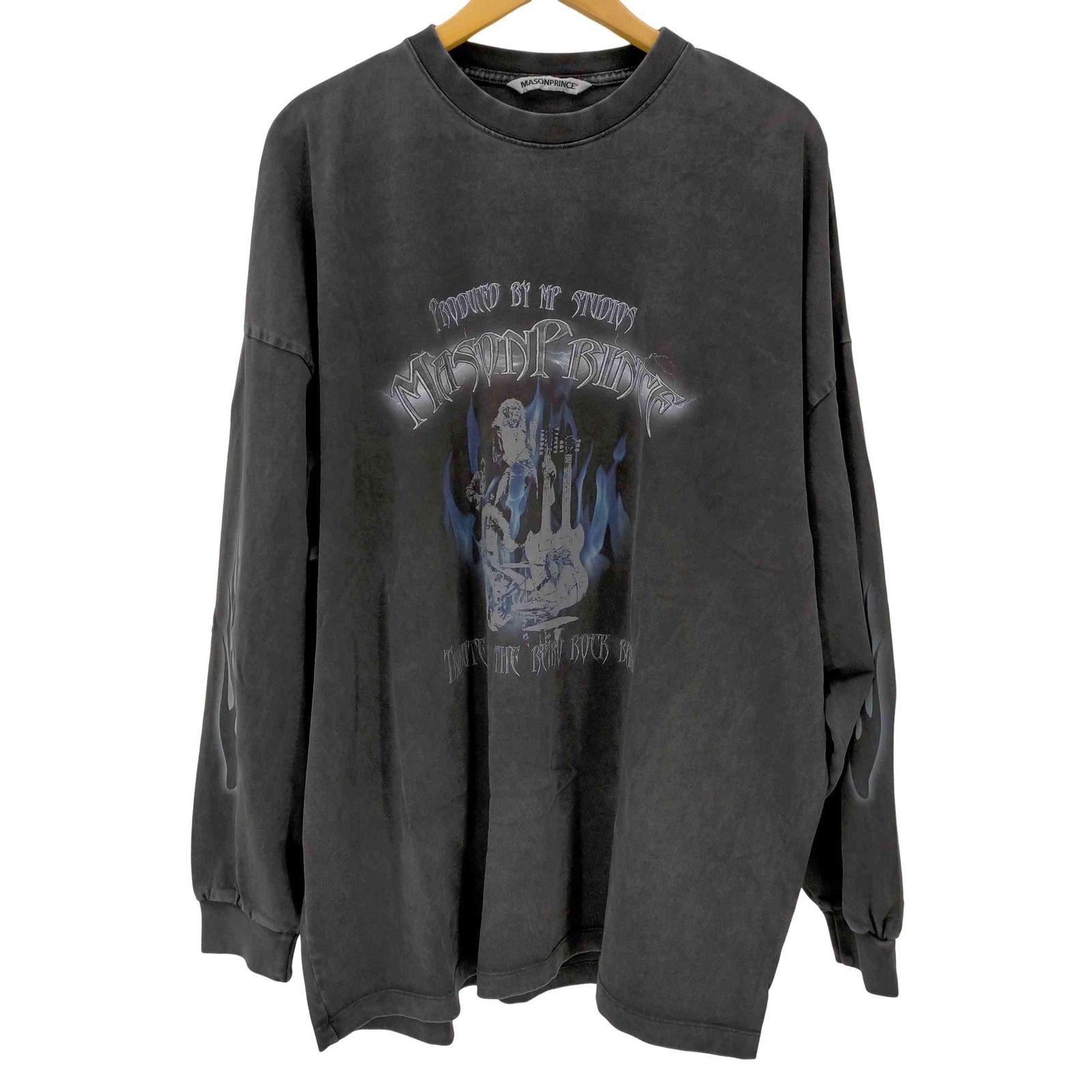 メゾンプリンス mason prince ヴィンテージ加工 ヘビーオンス バンドプリントTシャツ メンズ  4