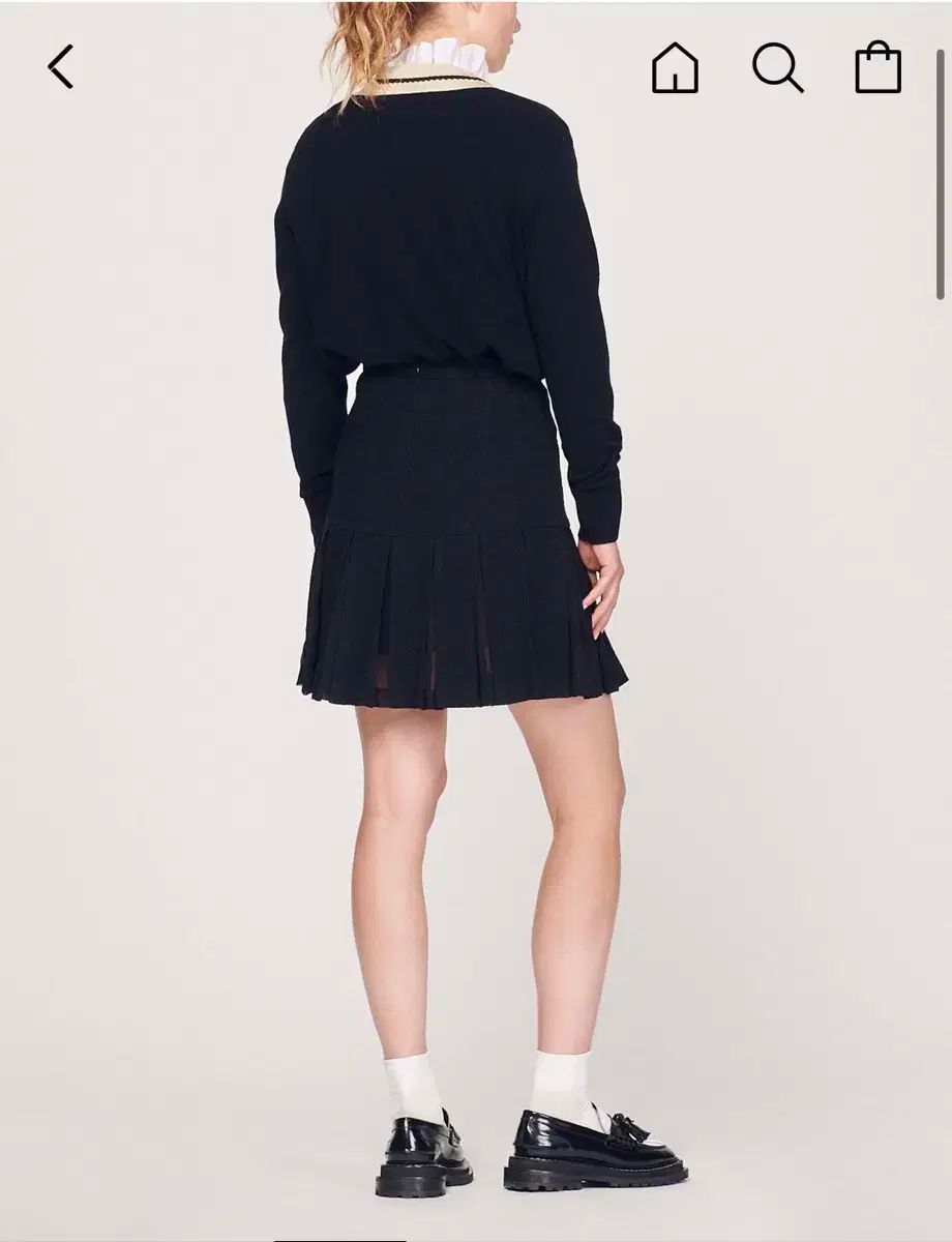 SANDRO(サンドロ) ツイード プリーツ スカート 新品