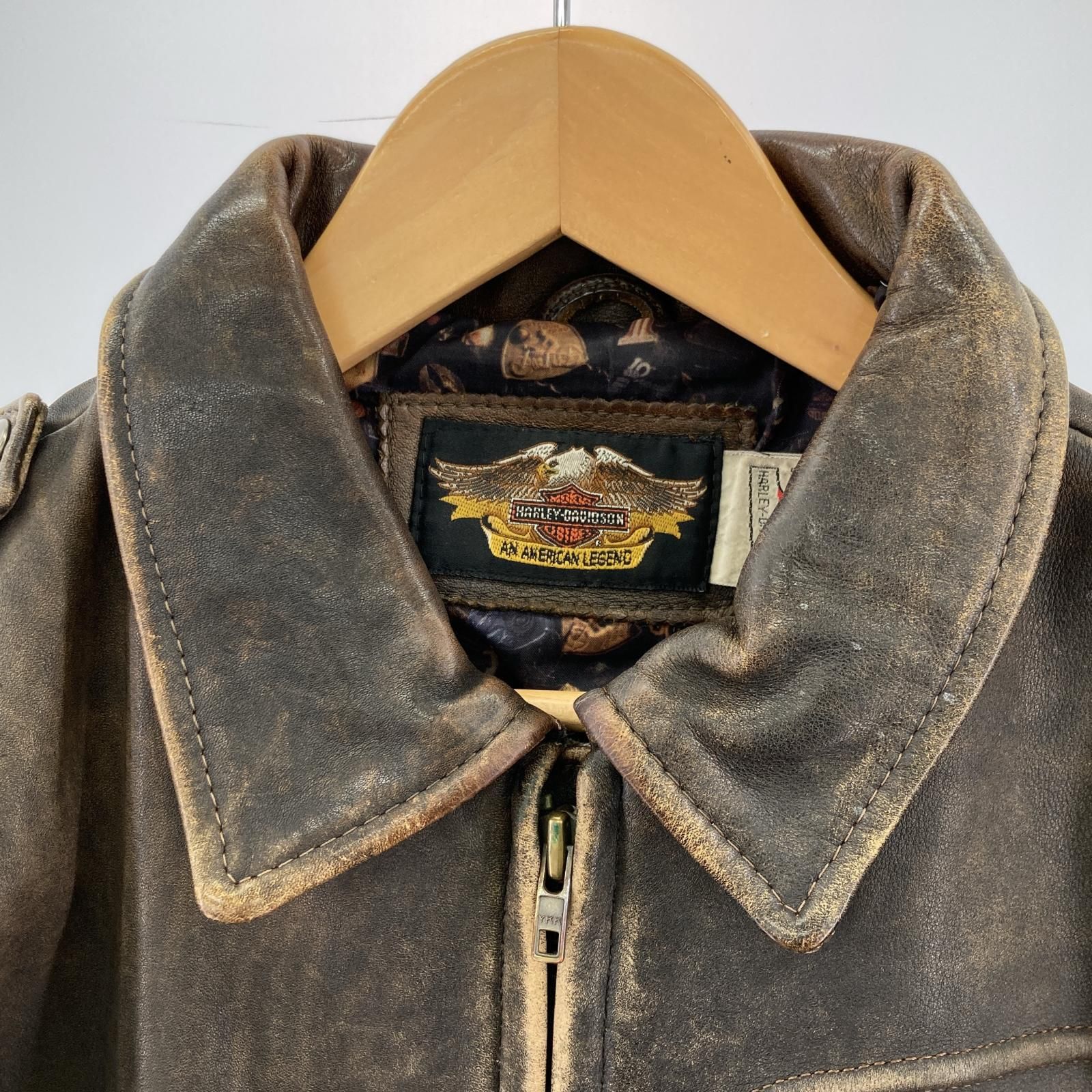 Harley-Davidson ハーレーダビッドソン フェイクレザージャケット 