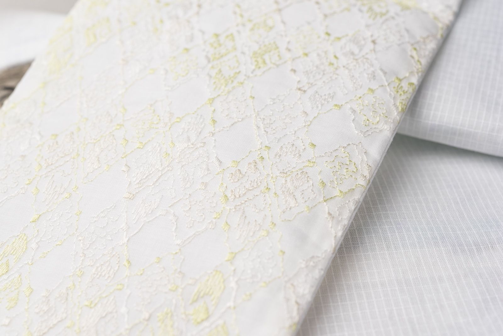 シルクオーガンジーレース半幅帯